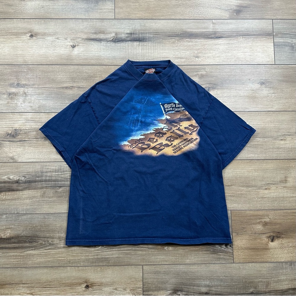 Vintage 2001 Harley Davidson Beach Rally Graphic Tee